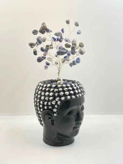 Arbre de vie bouddha Pierre Lapis Lazuli - AV-39 - Creations Natural Stone