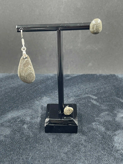 Boucles d'oreilles pierre Quartzite - BO-57 - Creations Natural Stone