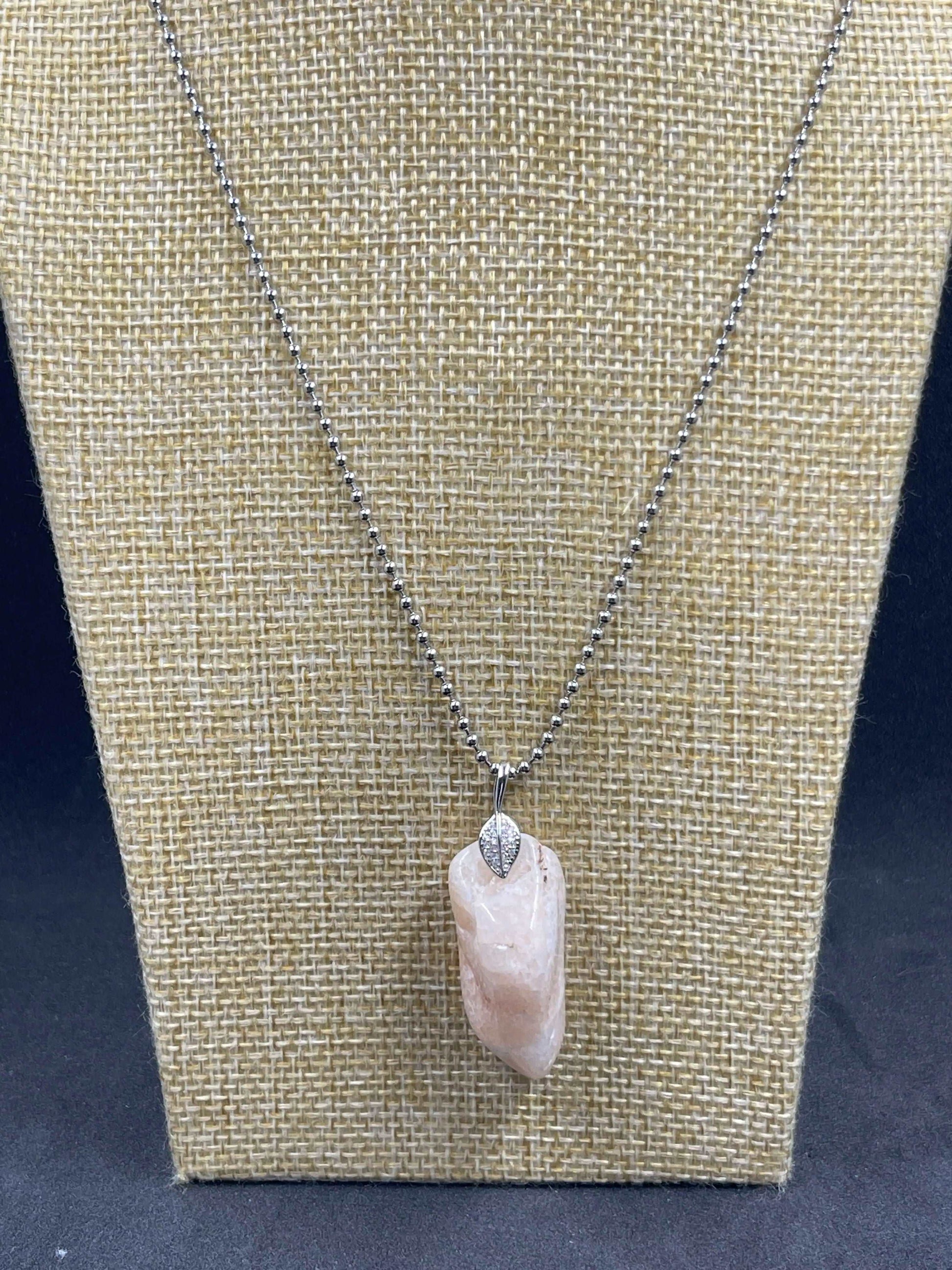 Collier pierre Héliolite ou pierre de soleil - CO-46 - Creations Natural Stone