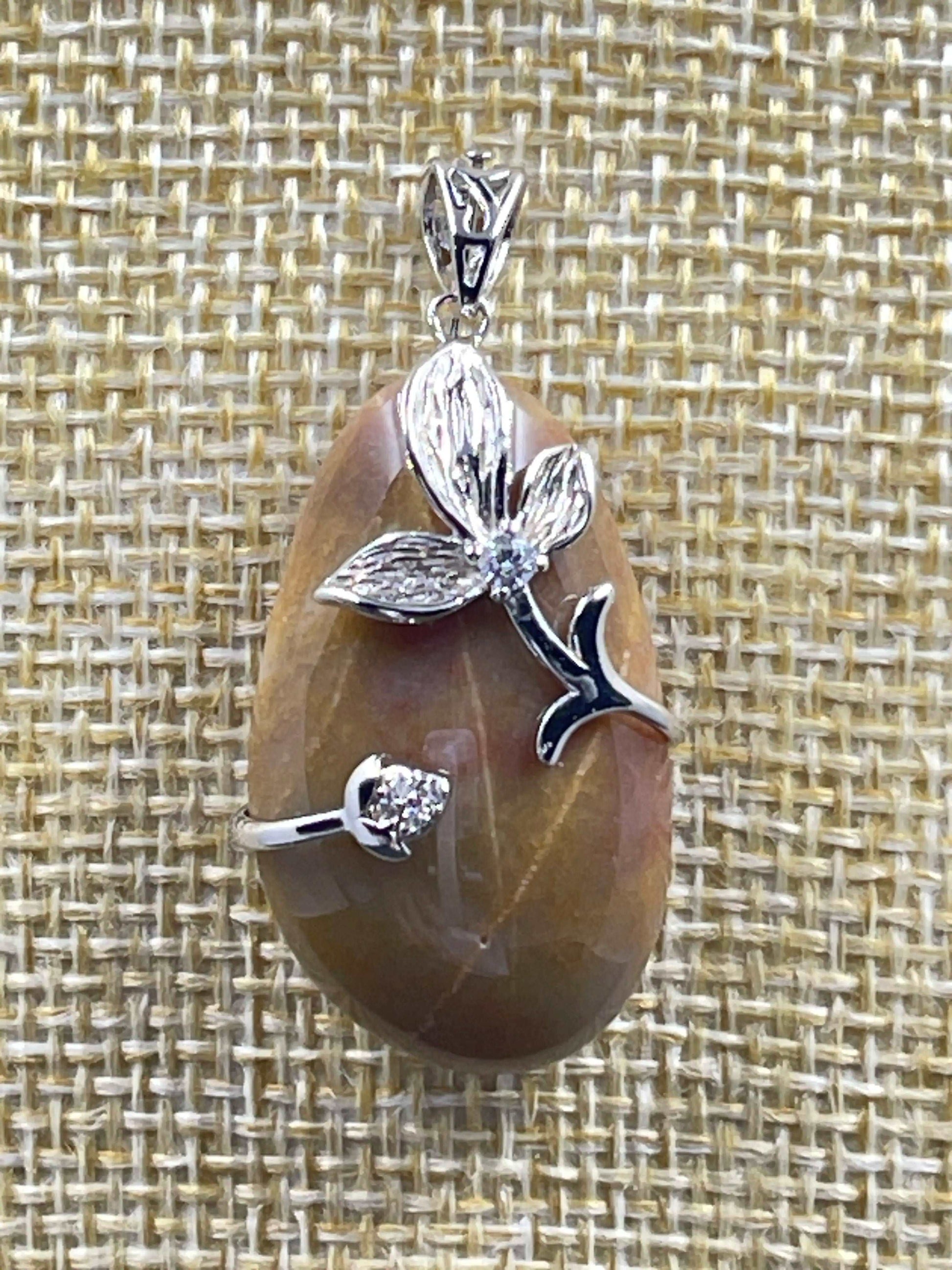 Pendentif pierre Agate - PE-32 - Creations Natural Stone