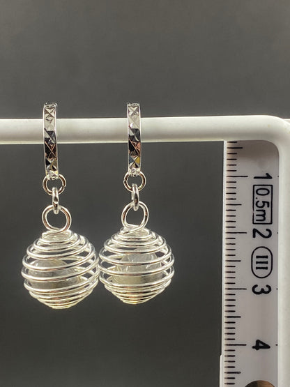 Boucles d’oreilles Quartz fumée - BO-37 - Creations Natural Stone