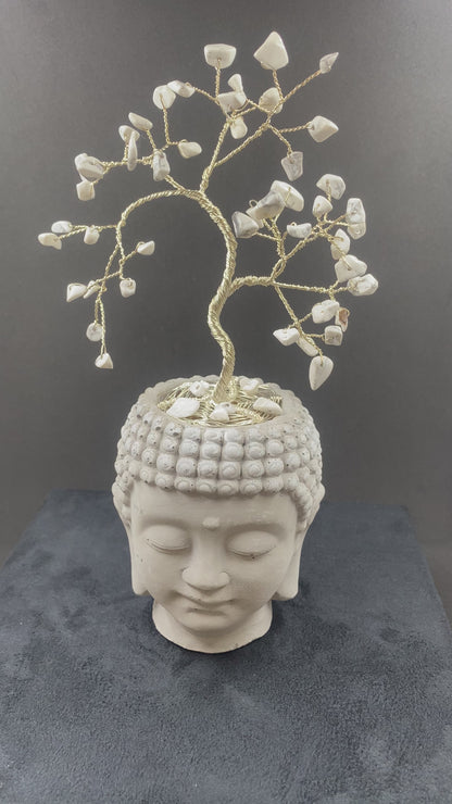 Arbre de vie Howlite blanche